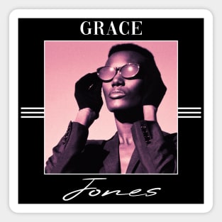 Grace Jones /// Retro colors Magnet